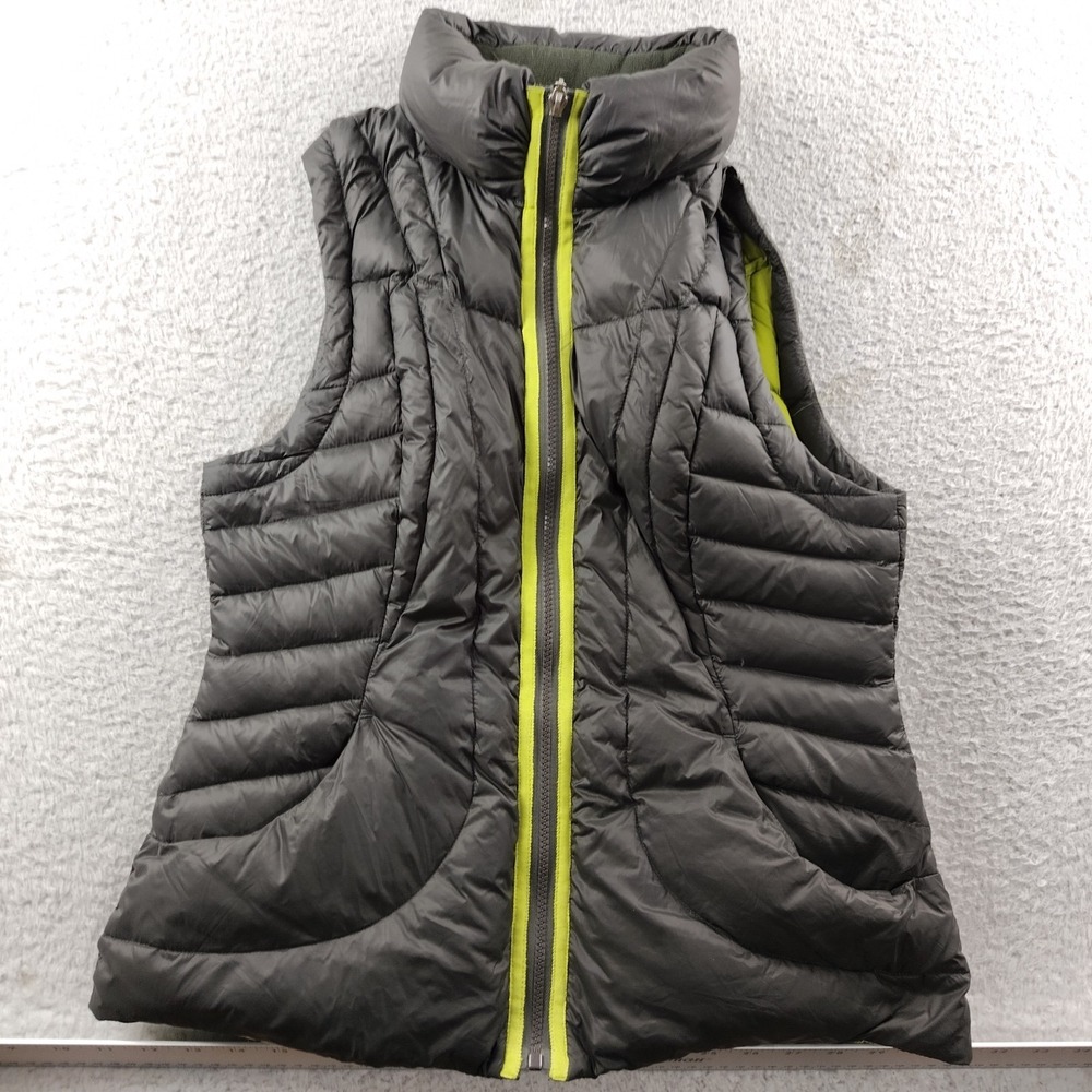 Halifax‎ Traders Duck Down Puffer Vest Women's Medium Gray Quilted